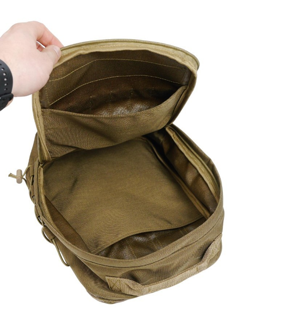 Професійний штурмовий рюкзак матеріалу cordura 1000d 10 л Койот - зображення 2