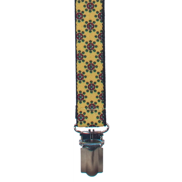 Подтяжки Bow Tie House желтые с оригинальным узором узкие Y1.5 см 08263 - изображение 2