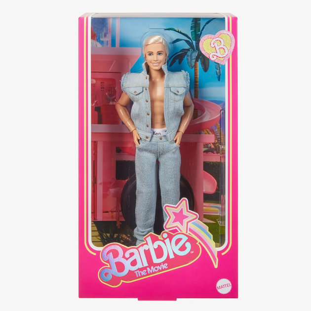 Кукла Кен Барби Райан Гослинг в джинсовом костюме Barbie The Movie Ken In Denim Matching Set (HRF27) - изображение 11