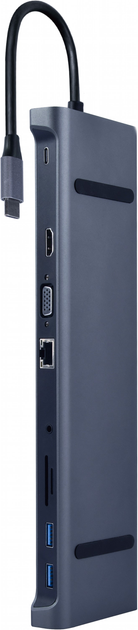 USB-хаб Cablexpert USB Type-C 9-in-1 (A-CM-COMBO10-01) - зображення 1