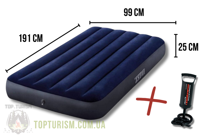Надувной матрас для сна из насосом 99 x 191 x 25 см Интекс Intex 64757 Одноместный - изображение 7