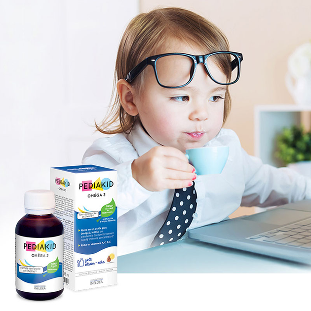 Сироп Pediakid Омега-3 з Холіном / OMÉGA 3 + CHOLINE - DHA холін віт C E А D магній фосфор для дітей від 6 міс, 125 мл (PK06) - изображение 3