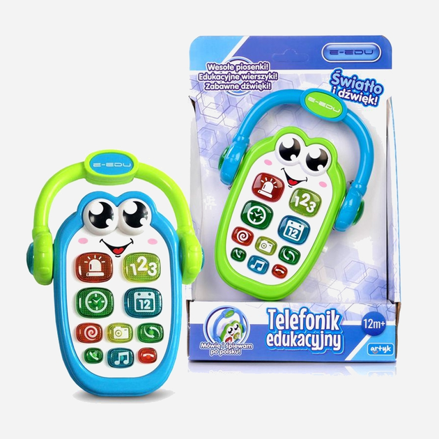 Дитячий іграшковий телефон Artyk 128899 Різнокольоровий (5901811128899) - зображення 1