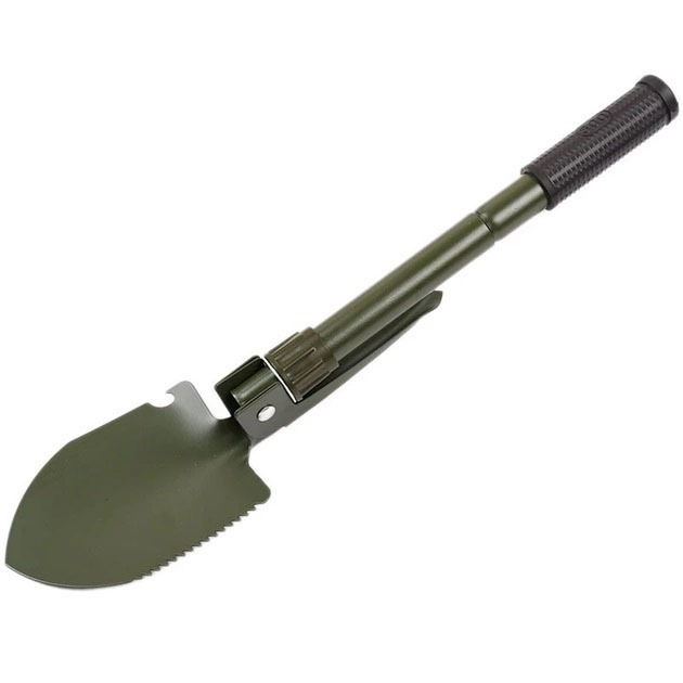 Багатофункціональна складана штикова міні лопата туристична саперна Shovel Mini з чохлом Green - зображення 2