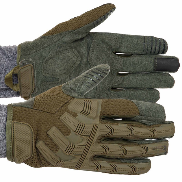 Рукавички тактичні із закритими пальцями Zelart Military Rangers 9875 розмір M Olive - зображення 1