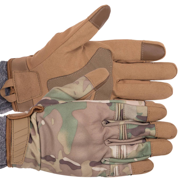 Перчатки тактические с закрытыми пальцами Zelart Military Rangers 9878 размер XL Camouflage Multicam - изображение 1