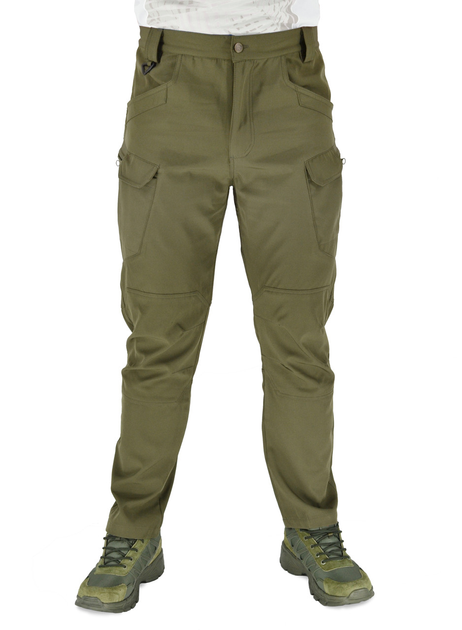 Тактичні штани легкі Soft Shell (без флісу) карго Eagle SP-02 Олива (Зелені) S - зображення 1