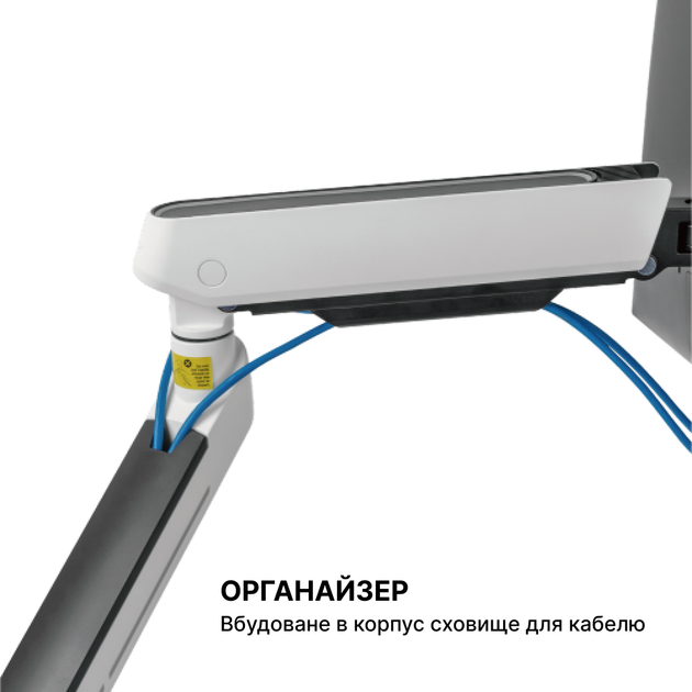 Настільне кріплення для монітора RGB OfficePro MA901G 17-32" Grey - зображення 13