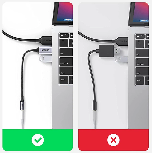 Karta dźwiękowa Ugreen CM477 USB AUX Jack TRRS (Mic + Ear) KT0210 25 cm Czarny (6957303837571) - Zdjęcie 6 Karta dźwiękowa Ugreen CM477 USB AUX Jack TRRS (Mic + Ear) KT0210 25 cm Czarny (6957303837571) - obraz 6