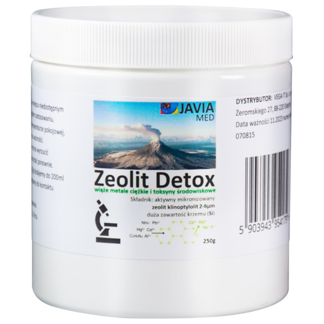 Uniwersalny środek czyszczący Javia Med Zeolit Detox 250 g (5903943954179) - obraz 1