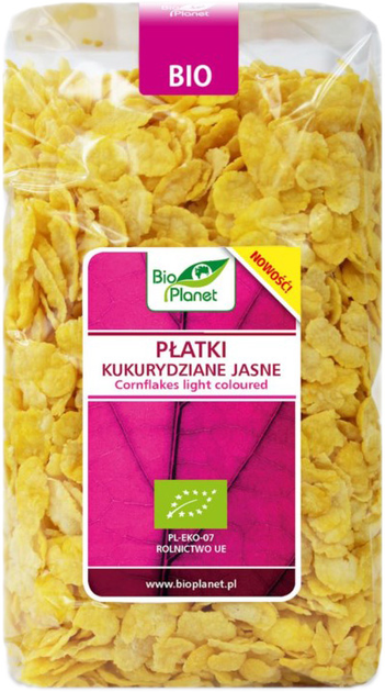 Płatki kukurydziane jasne BIO PLANET 250 g (5902983785651) - obraz 1