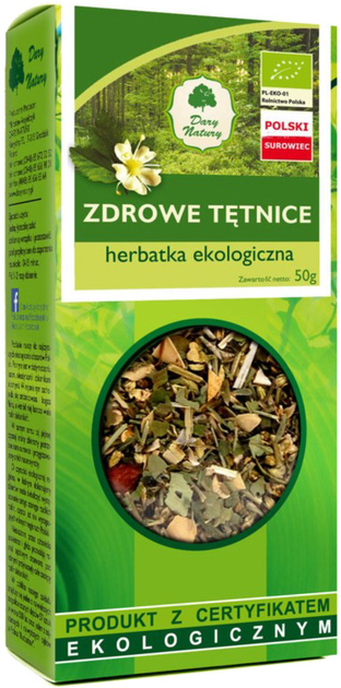 Herbata Dary Natury Zdrowe tętnice Eko 50g (5903246864076) - obraz 1