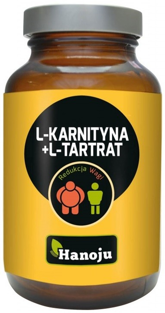 Дієтична добавка Hanoju L-Carnitine L-Tartrate 520 мг 90 капсул (8718164780844) - зображення 1