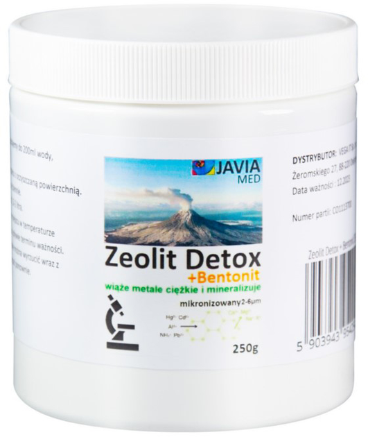 Uniwersalny środek czyszczący Javia Med Zeolit Bentonit Detox 250 g (5903943954254) - obraz 1