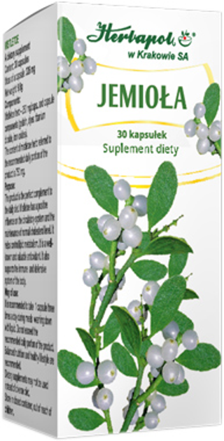 Suplement diety Herbapol Jemioła 30 kapsułek krążenie (5903850010586) - obraz 1