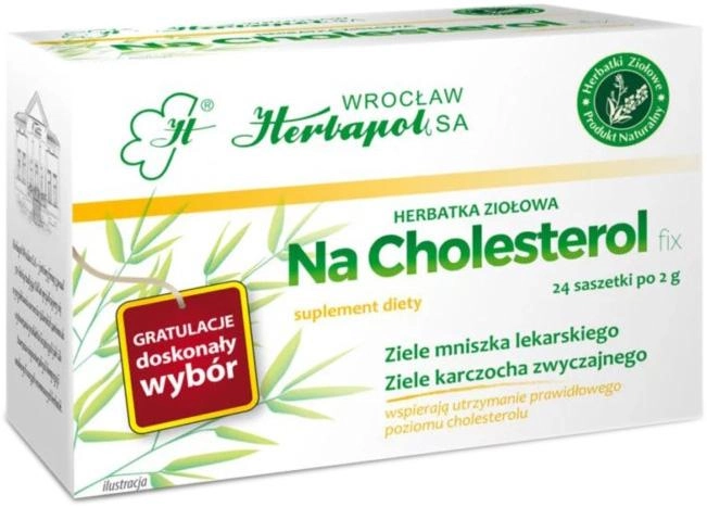 Herbatka ziołowa Herbapol Na Cholesterol 24 saszetki (5906014222207) - obraz 1