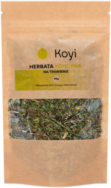 Конопляний чай Koyi 40 г для травлення (5904754577106) - зображення 1
