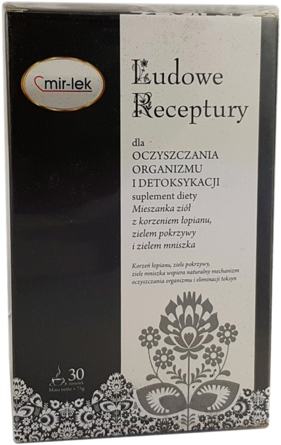 Herbata Mir-lek Ludowe Receptury Oczyszczanie I Detoksykacja 30 saszetek (5906660437031) - obraz 1