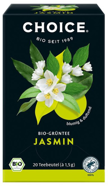 Чай Choice Jasmine Жасмин BIO 20x1.5 г (4012824000162) - зображення 1