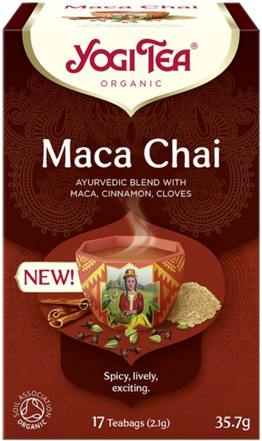 Органічний чай Yogi Tea Maca Chai 17x21 г (4012824405387) - зображення 1