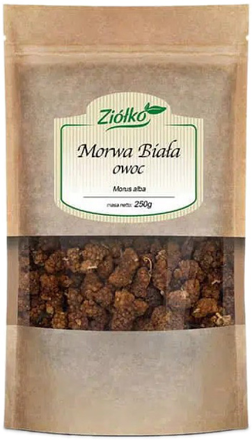 Дієтична добавка Ziółko Біла шовковиця ягоди 250 г (5903240520640) - зображення 1