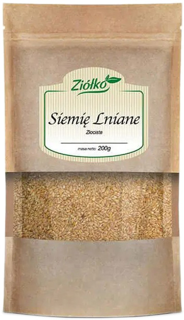 Suplement diety Ziółko Siemię Lniane złote ziarno 200 g (5903240520688) - obraz 1