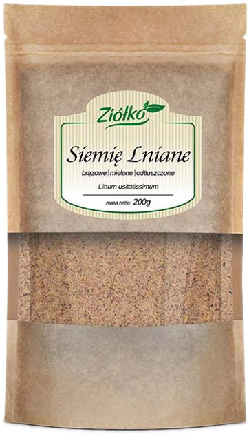 Suplement diety Ziółko Siemię Lniane brązowe mielone 200g (5904323160289) - obraz 1