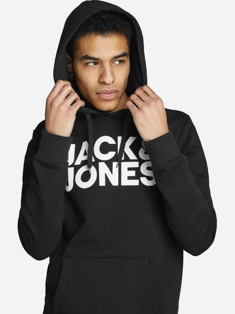 Худи мужское Jack & Jones Sweatshirts 12152840-3 2XL Черное (5715106795563) - Фото 4 Худи мужское Jack & Jones Sweatshirts 12152840-3 2XL Черное (5715106795563) - изображение 4