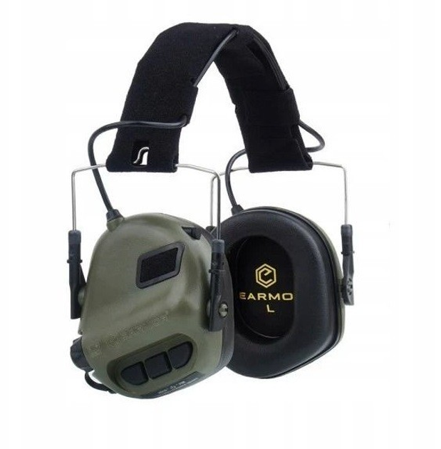 Активні захисні навушники Earmor M31 FG(MOD3) з кріпленням на голов під шолому, каску ORIGINAL ( Зелений ) - зображення 2