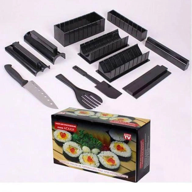 Набор для приготовления суши и роллов Мидори 5 в 1 11 предметов (as-10346) - изображение 1