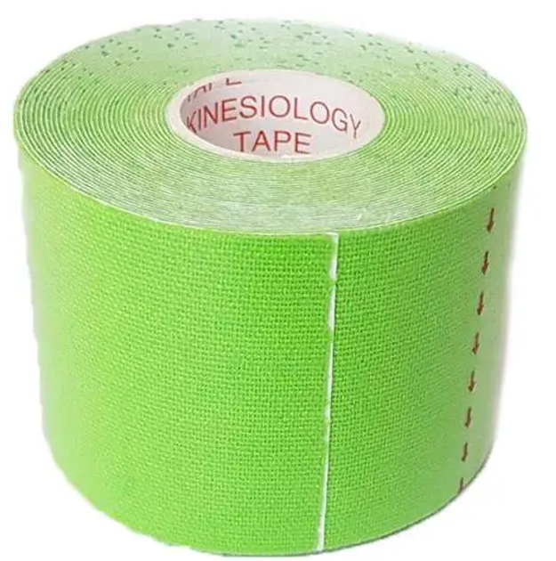 Кінезіо тейп BC-0474-5 Kinesio tape еластичний пластир в рулоні green - изображение 1