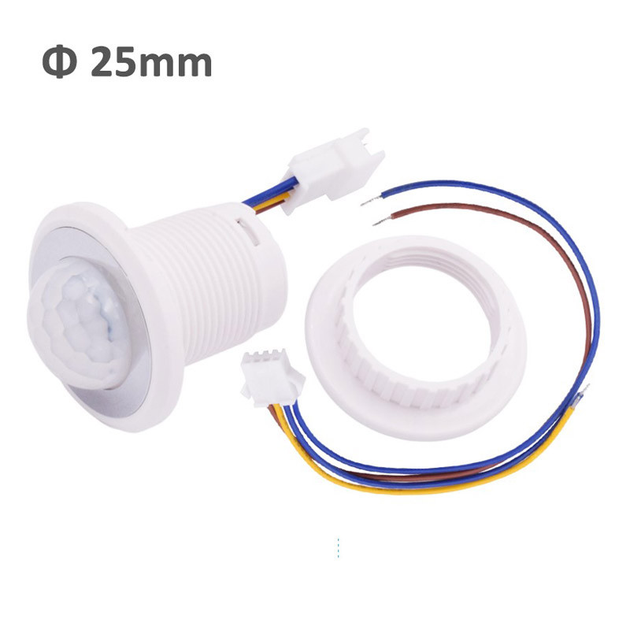 Врезной датчик движения и света с настройкой YIDI 110-240V 40W 4-6м ...