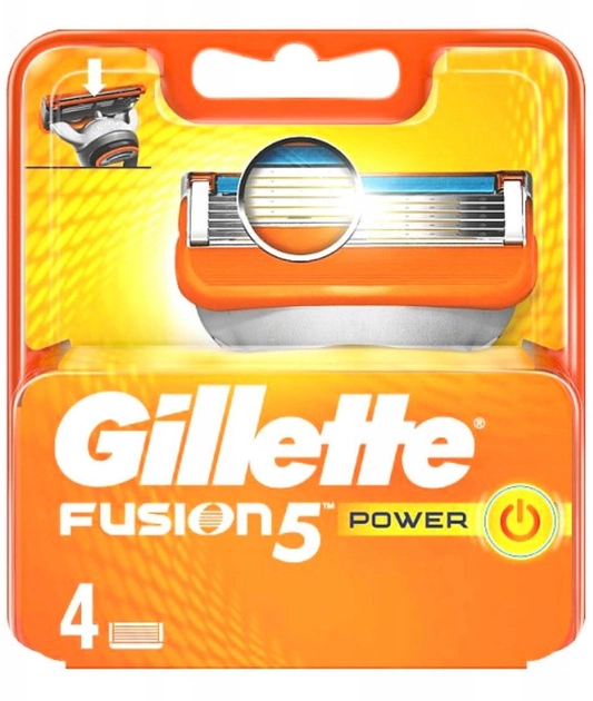 Леза для бритви Gillette Fusion 5 4 шт (7702018879069) - зображення 1