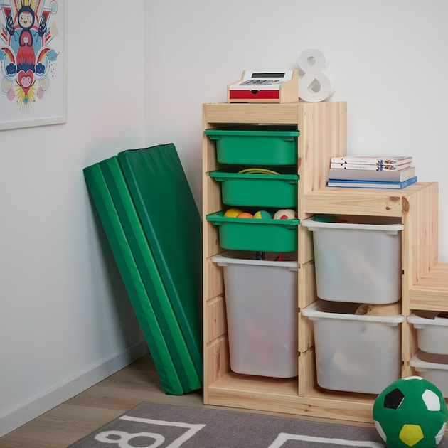 Складной гимнастический коврик PLUFSIG IKEA 305.522.69 зеленый - Фото 3 Складной гимнастический коврик PLUFSIG IKEA 305.522.69 зеленый - изображение 3