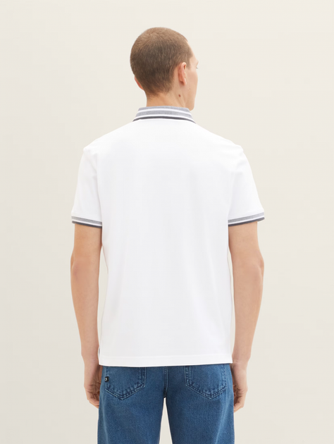 Поло Tom Tailor XL Білий 1035575-20000 - зображення 2