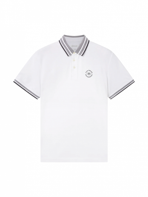 Поло Tom Tailor XL Білий 1035575-20000 - зображення 4