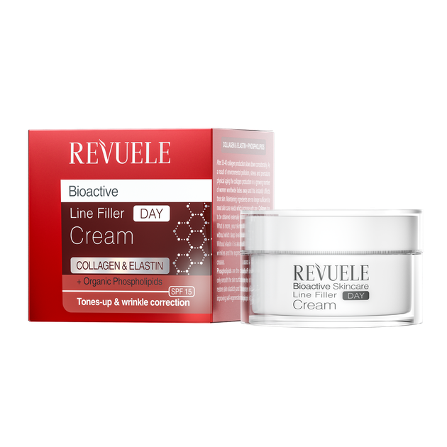 Крем-филлер для лица дневной с коллагеном и эластином Revuele Bio Active Collagen & Elastin 50 мл - Фото 1 Крем-филлер для лица дневной с коллагеном и эластином Revuele Bio Active Collagen & Elastin 50 мл - изображение 1
