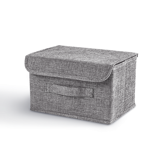 Ящик для хранения с крышкой MVM TH-07 S Gray - Фото 1 Ящик для хранения с крышкой MVM TH-07 S Gray - изображение 1