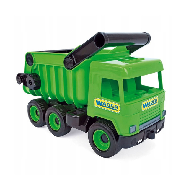 Іграшка для дітей Wader самоскид зелений Middle Truck у картонній коробці (32101) (5900694321014) - зображення 1