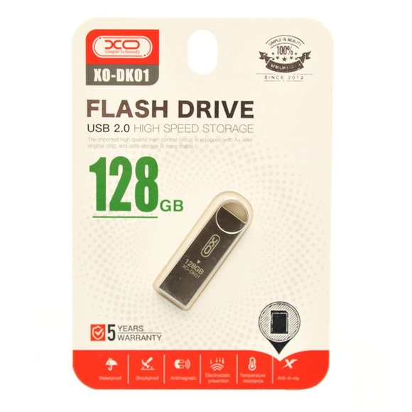 USB Флешка металлическая 128ГБ XO DK01 128GB - изображение 2