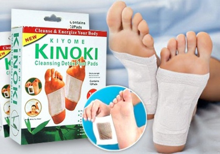 Пластир KINOKI 10 шт для виведення токсинів з організму для ступнів та активізації обміну речовин - зображення 1