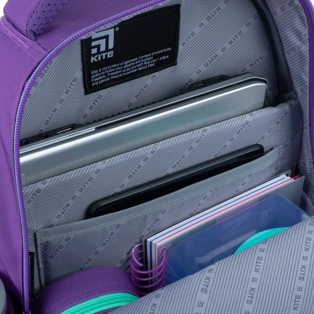 Рюкзак для подростка ортопедический Kite Education Teens, фиолетовый (K22-8001L-1) - изображение 2