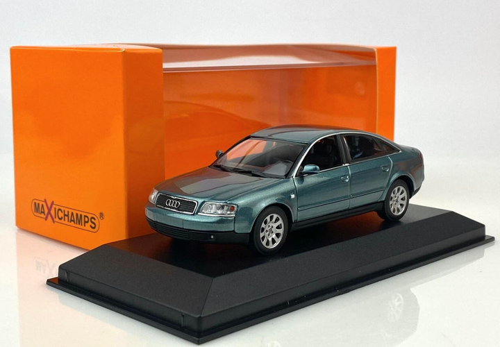 Модель автомобіля Audi A6 (C5) Green Metallic by Maxichamps, Scale