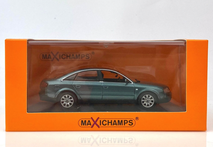 Модель автомобіля Audi A6 (C5) Green Metallic by Maxichamps, Scale