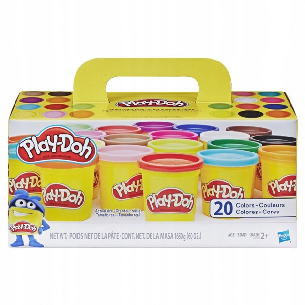 Набір пластиліну Hasbro PlayDoh 20 тюбиків (A7924) (5010993557448) - зображення 1