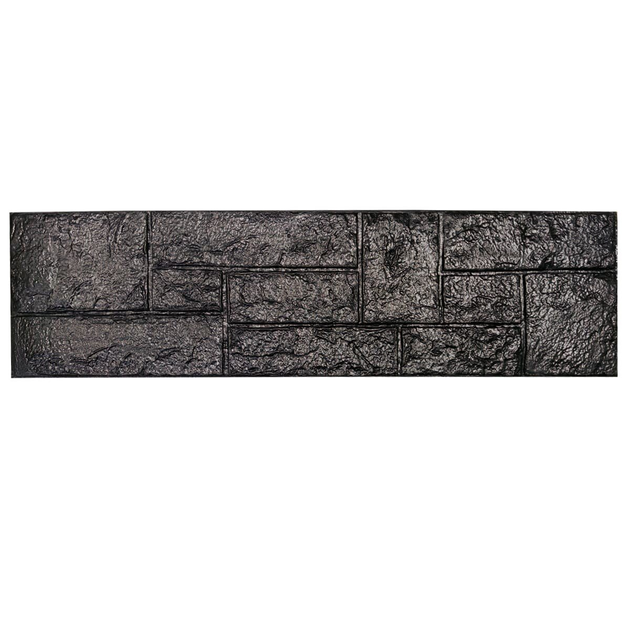 Самоклеящаяся 3D панель Sticker Wall камень черный 1115х300х11мм 197 SW-00001374 - изображение 1