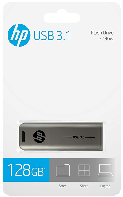 HP x796w 128GB USB 3.1 Silver (HPFD796L-128) - зображення 5