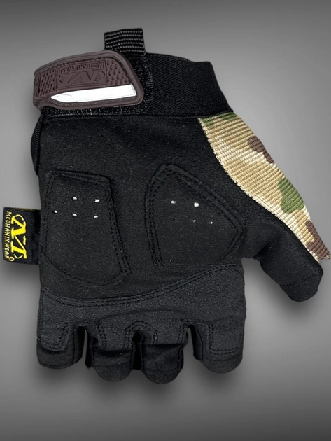 Тактичні рукавички Mechanix M-Pact мультикам, військові захисні безпалі рукавички - изображение 2