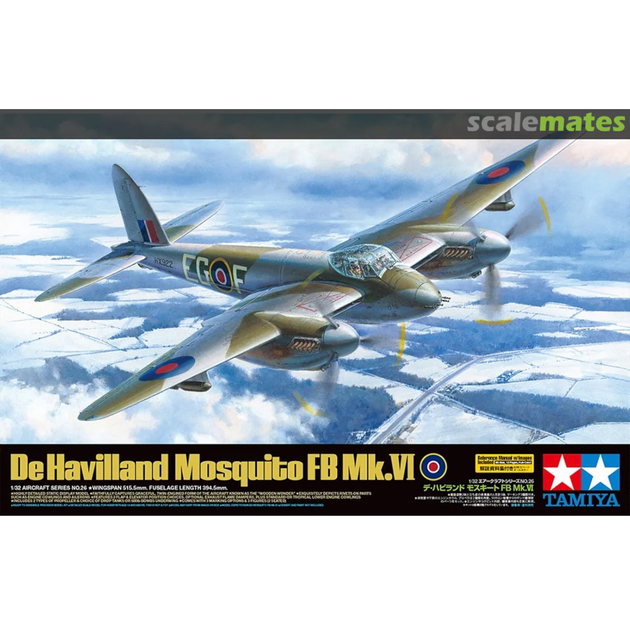 Model samolotu do sklejania TAMIYA De Havilland Mosquito FB-Mk.6 (MT-61062) (4950344995912) - obraz 1
