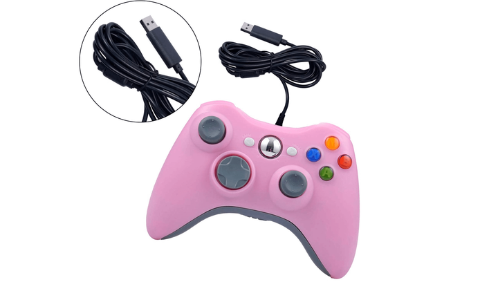 Геймпад Дротовий RMC Xbox 360 Pink 2m - зображення 4